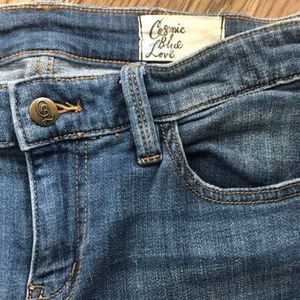 Cosmic Blue Love Mid Rise Jeans - Size 28